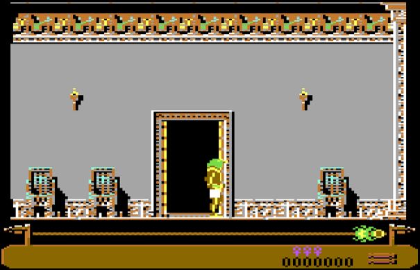 Eye of Horus - Commodore 64 game screenshot (1990) by Logotron
